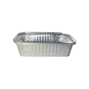 Takeaway 650ml Food Grade Rectangular Foil Trays For Broiling