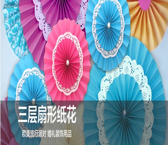 Double paper fan 6 inches 15 cm 8 inches 20 cm 10 inches 25 centimeters 12 inches 30 centimeters 14 inches 35 40 inches