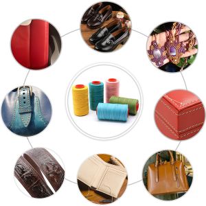 Heavy Duty Waxed Thread 420D/3 Yarn Count for Smooth and Durable Patchwork