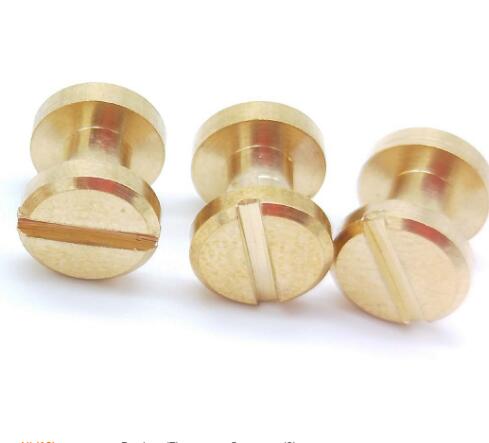 Machinery Industry Brass Chicago Screw For Leather Belt M5 X 30 Size