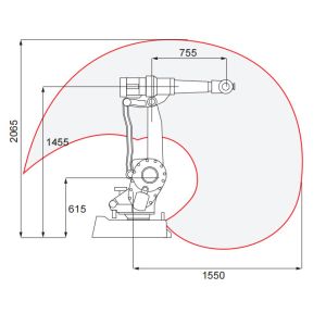 Polishing Intelligent Robotic Arm 16kg 1.55m IRB 2400/16 Remote Control Robot