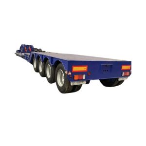 80t 100t Heavy Duty Type Detachable Gooseneck Lowbed Semi Trailer for Transporta