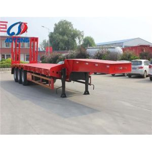 100-120tons 3 Lines 6 Axles Low Bed Semi Truck Trailer with 2 Lines 4 Axles