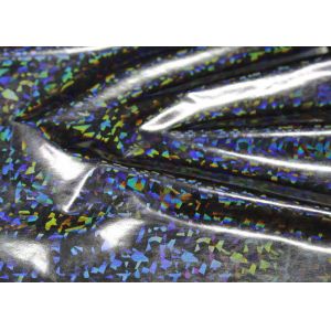 China Silver PU Leather Faux Leather , Polyester Faux Leather No Fading on sale