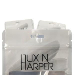 Low MOQ Matte Frosted Transparent Zipper Bag Resealable Flat Pouches Food grade