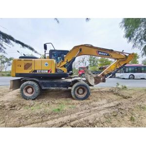 Used Sany SY155W-9 Excavator in with 0.58 Bucket Capacity and 13500 KG Machine