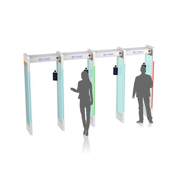 Quality Temperature Measuring and Face Recognition Security Check Gate wholesale