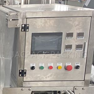 PP / Aluminum Foil Tray Packaging Automatic Sealing Machine Advanced Technology