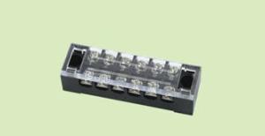 Cheap Black barrier terminal block with copper blocks 2 row RDTB15 with clear cover 16P black tb15 barrier connector for sale