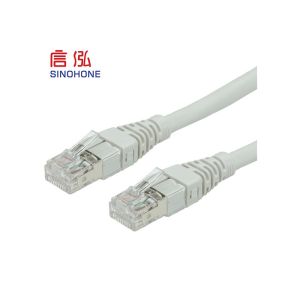 Bare Copper Bulk CAT6 Shielded Cable HDPE Insulation 250V AC 2A