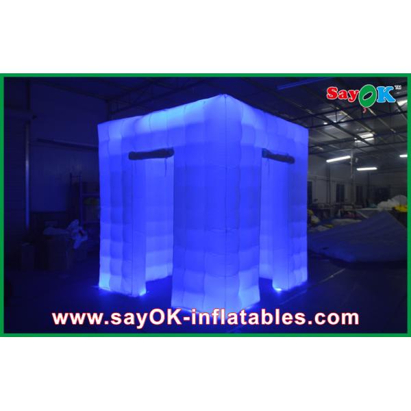 Wedding Photo Booth Hire Square Waterproof Inflatable Photo Booth Portable Led Tent 2 Door