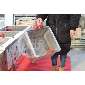 Two Baskets Snacks Frying Machine Electric Pressure Deep Fryer For French Fries