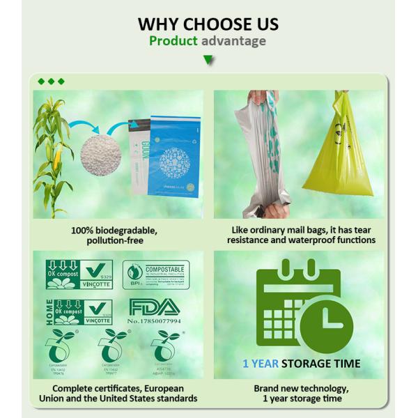 Compostable Poly Mailers With Eco Friendly Packaging Envelopes Supplies Mailing, Heavy Duty Self Seal Mailing Envelope