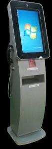 Cheap RS232 VGA Self Serving Queue Kiosk Interactive Queue Management Kiosk ISO7816 for sale