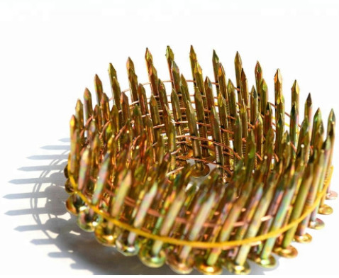 Diamond Point Galvanized Coil Nails High Performance EG Roofing Coil Nails