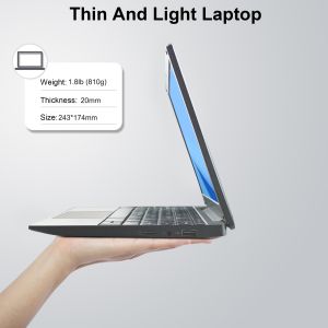 10.1 Inch Slim Portable Laptop with Intel N4000 Dual Core Processor and 128GB