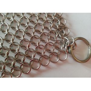 316SS Chain Mail Scrubber 6x6inch As Home Cookware Kitchen Tool