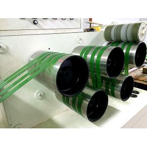 Plastic PET PP Belt Band Extrusion Line 0.6 - 12mm Thickness Strap Belt Making