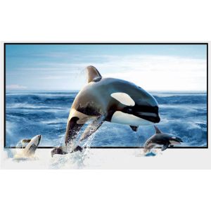 Wall Mount Fixed Frame Projection Screen HD Aluminum Frame For Home Cinema