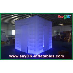 Inflatable Photo Booth Rental Led Light Blue Printing Inflate A Booth Middle For