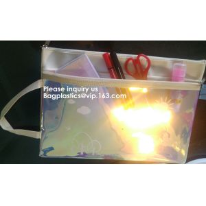 OEM office stationery A4 size plaid document ladies canvas file package bag