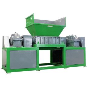 15kW Garbage ShredderTextile Double Shaft Shredder Machine with Video Outgoing