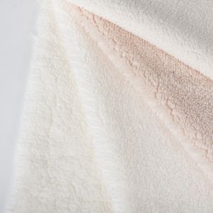 Embossed Super Soft 100 Polyester Knitted Custom Mirco Sherpa Fleece Fabric for