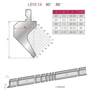 Amanda Press Brake Punch And Die Tooling Forging Mould