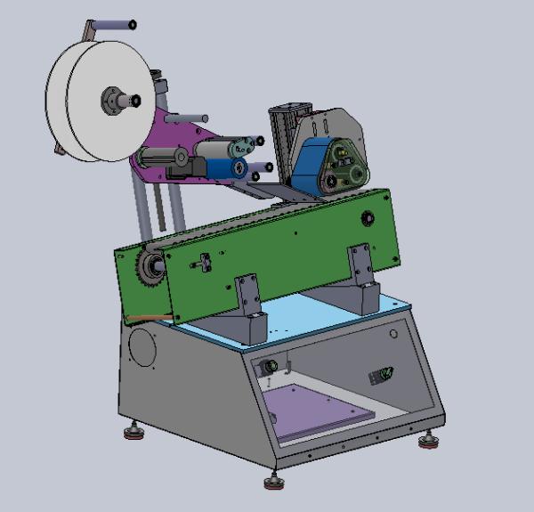 Quality YM405-High-Speed Automatic Horizontal Labeling Machine for Small Round Vials & Cylinders – 30-50 Bottles/Min with PLC Touch Screen wholesale
