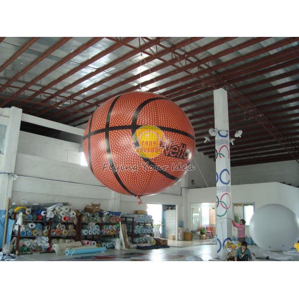 Fireproof Filled Helium Sport basketball Balloons with UV Protected Printing for