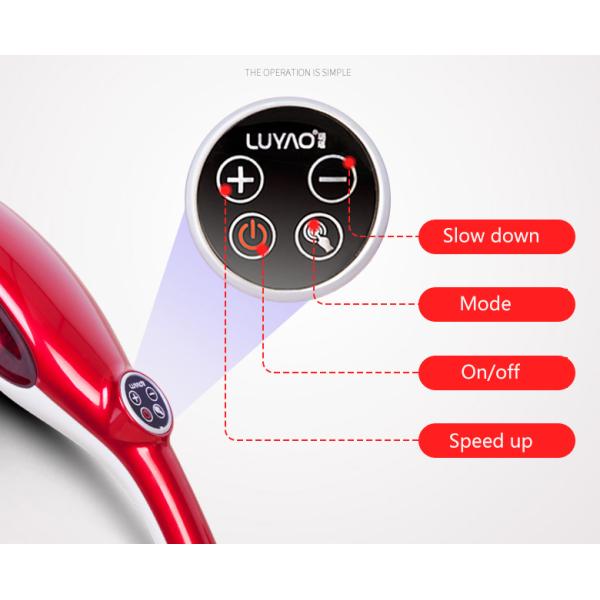 Intelligent Health Handheld Percussion Massager 4 Massage Heads Changeable