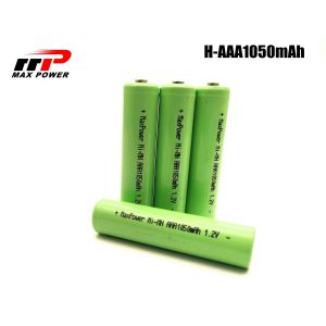 300 Cycles EN61951 1.2V 1050mAh NiMh AAA Batteries IEC