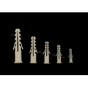 Asymmetric PP PE Plastic Plasterboard Wall Plugs Screws 50mm