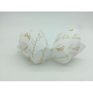 Cheap Elegant Pattern White Tulip Cupcake Liners , Tulip Cupcake Wrappers Various Size for sale