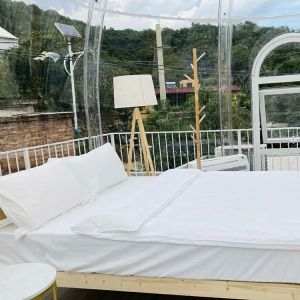 Weatherproof Clear Bubble Tents With Built-In Lighting System