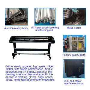 High Speed CAD Inkjet Printer Pattern Plotter Cutter for White Paper Printing