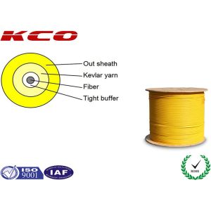 Armored Simplex Fiber Optic Cable , 2.0mm Fiber Optic Data Cable Tight Buffer