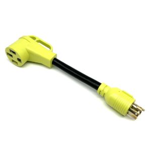 Cheap 30Amp To 50Amp L14-30P To 14-50R For RV Trailer RV Adapter Power Cord for sale