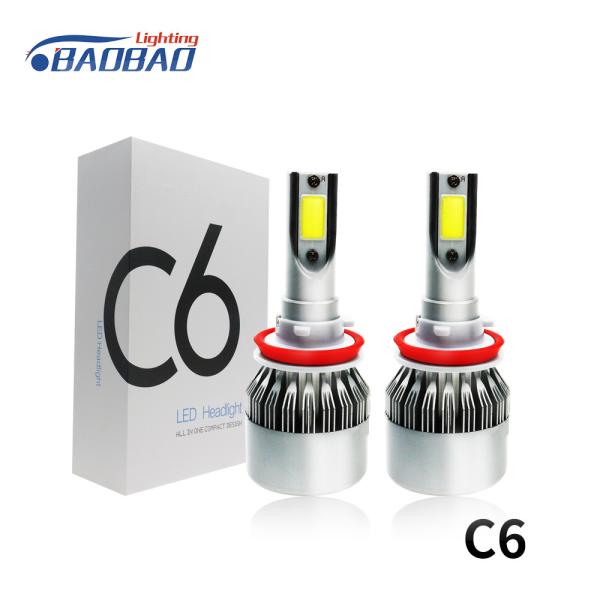 C6 30W 3600Lumen COB Car LED headlight