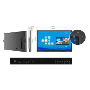 Led interactive Panel for School Dual system All in one PC 86" Touch Screen
