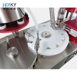 Automatic 25ml Essential Oil Filling And Capping Machine With Ceramic Plunger