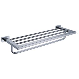 Custom Design Square Style Wall Mounted Stainless Steel Double Bathroom Towel