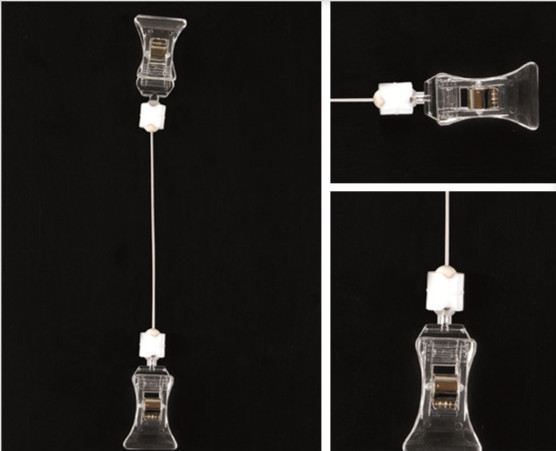 Transparent Poster POP Display Clip PS for Shop , Advertisising Display