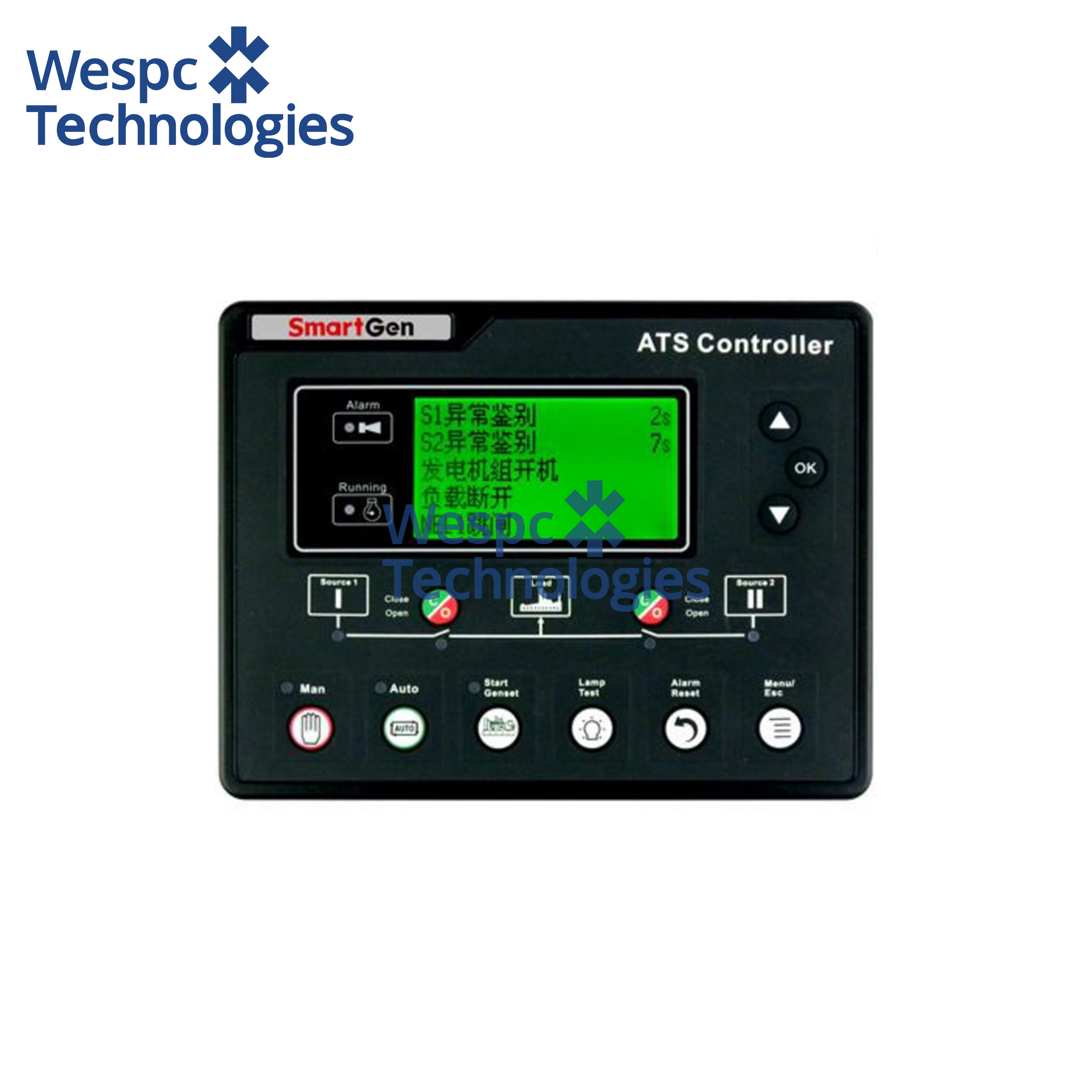 WESPC Original Smartgen HAT700I SmartGen ATS Controller Module Diesel Generator Set