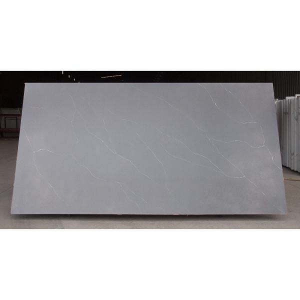 3200x1600mm Dark Grey Quartz Countertops Polished Passerby Series