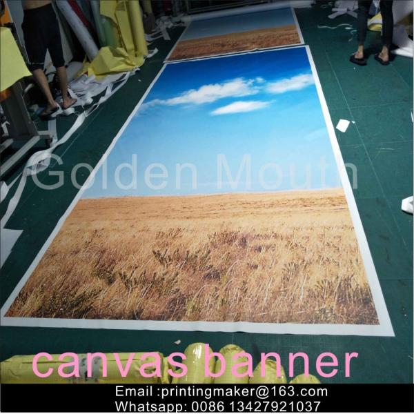 Quality Waterproof Chemical Fabric Canvas Banner Printing Service wholesale