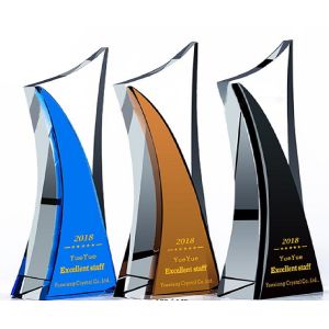 Multi Color Crystal Resin Trophy Clear And Wear Resistant