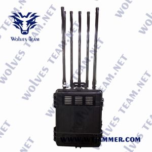 Cheap Military Units Handheld Signal Jammer 500 Meters GSM WIFI GPS 8 Bands for sale