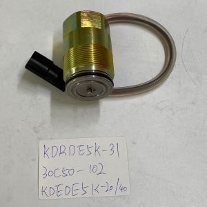Excavator Hydraulic Pump Solenoid Valve KDRDE5K-31 30C50-102 KDEDE5K-20/40