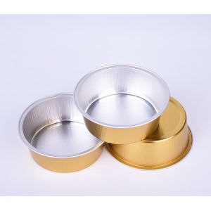 Disposable Aluminum Drinking Cups 150ml Aluminum Baking Cups With Lids
